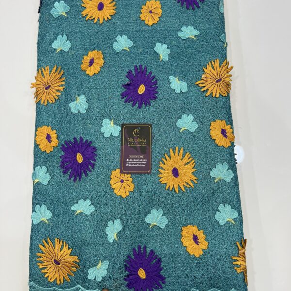 Arwa 3D Appliqué Swiss Lace