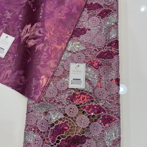 Cord sequined lace