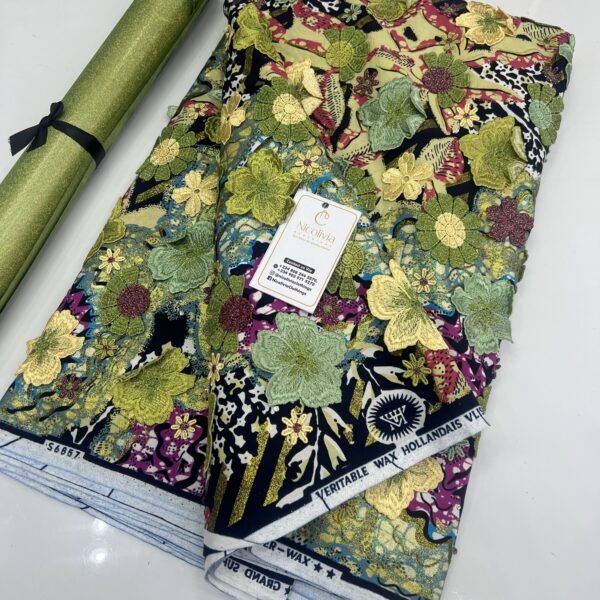 Ankara wax with appliqués